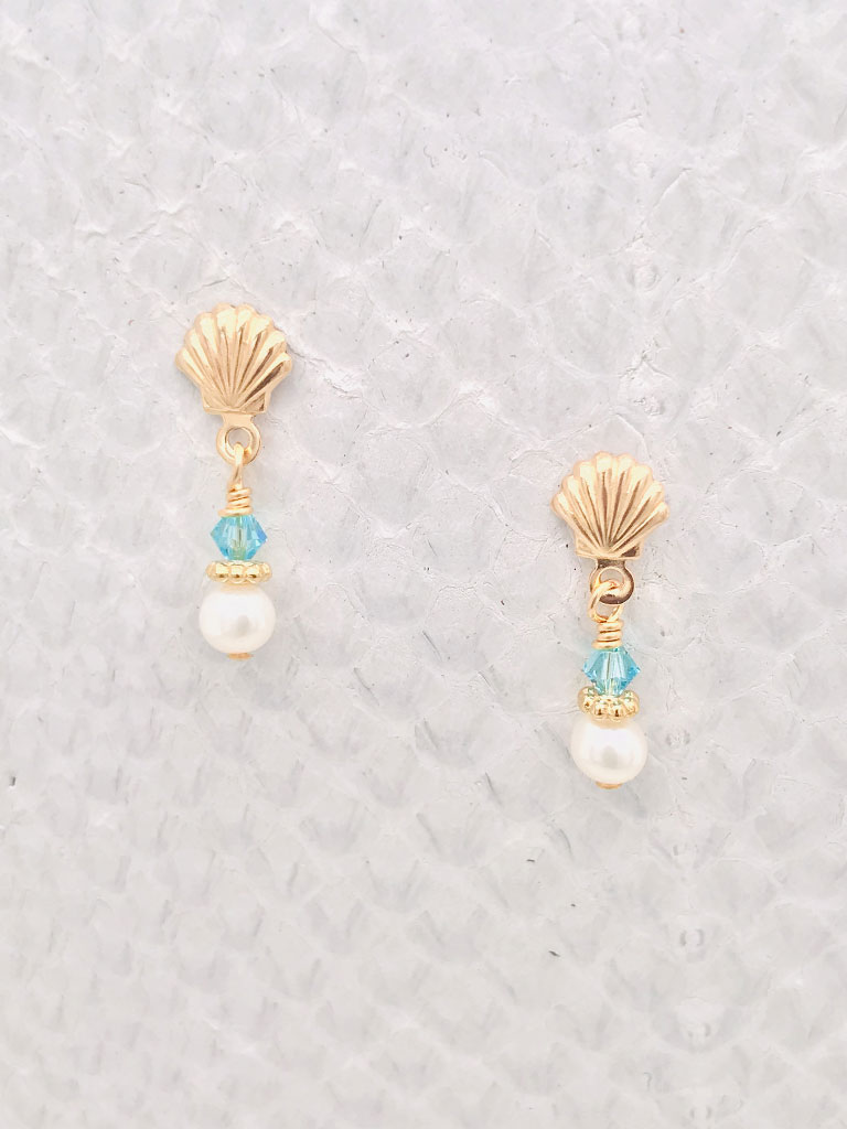 Beach Post Earrings – Gold
