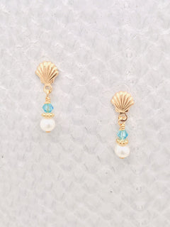 Beach Post Earrings – Gold