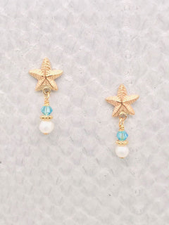 Beach Post Earrings – Gold