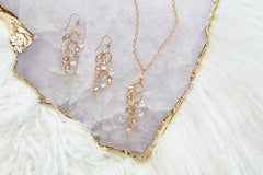 Elkington Earrings & Elkington Necklace (Gold)