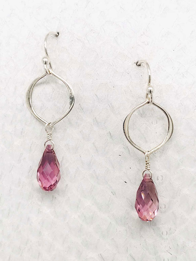 Seville Earrings – Silver, Swarovski Crystal
