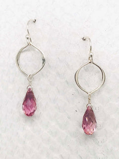 Seville Earrings – Silver, Swarovski Crystal