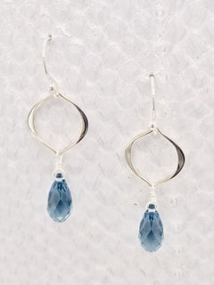 Seville Earrings – Silver, Swarovski Crystal