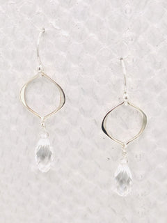 Seville Earrings – Silver, Swarovski Crystal