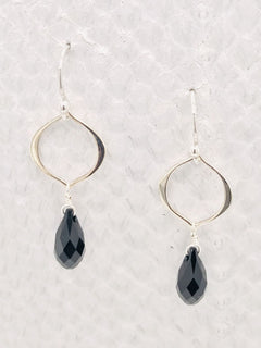 Seville Earrings – Silver, Swarovski Crystal