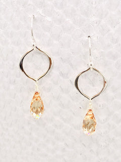 Seville Earrings – Silver, Swarovski Crystal