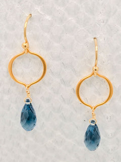 Seville Earrings – Gold, Swarovski Crystal