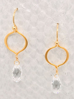 Seville Earrings – Gold, Swarovski Crystal