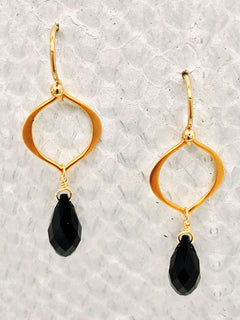Seville Earrings – Gold, Swarovski Crystal