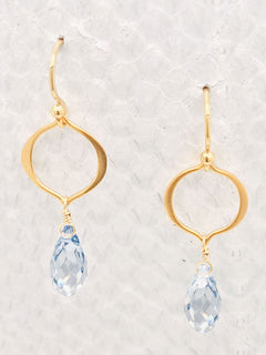 Seville Earrings – Gold, Swarovski Crystal