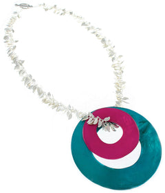 Small Capiz Shell Ring Pendant