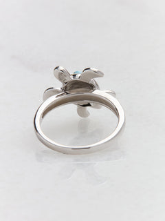 Alamea "Honu" Larimar Turtle Sterling Silver Ring