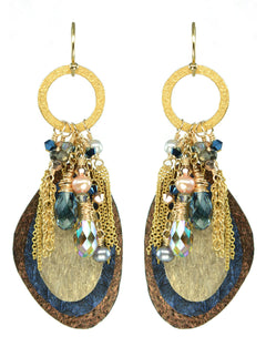 Blue Lagoon Earrings - Handcrafted in our Moonrise Jewelry Studio in Cape Charles, Va