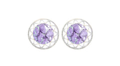 Purple + Silver Perch