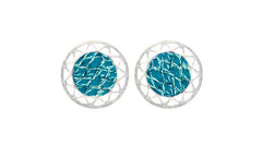 Teal + Silver Salmon