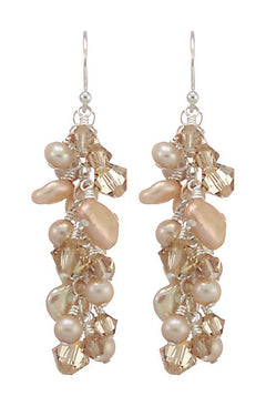 Plantation Earrings - Champagne