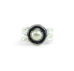 Metallic Silver/Black