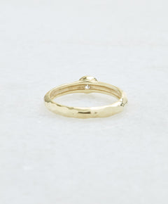 Raymond Mazza "Paige" 14KY Gold Bezel Set Diamond 0.10 CTW Ring