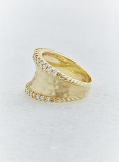Raymond Mazza "Elizabeth" 14KY Gold & Diamonds 0.64 CTW Ring