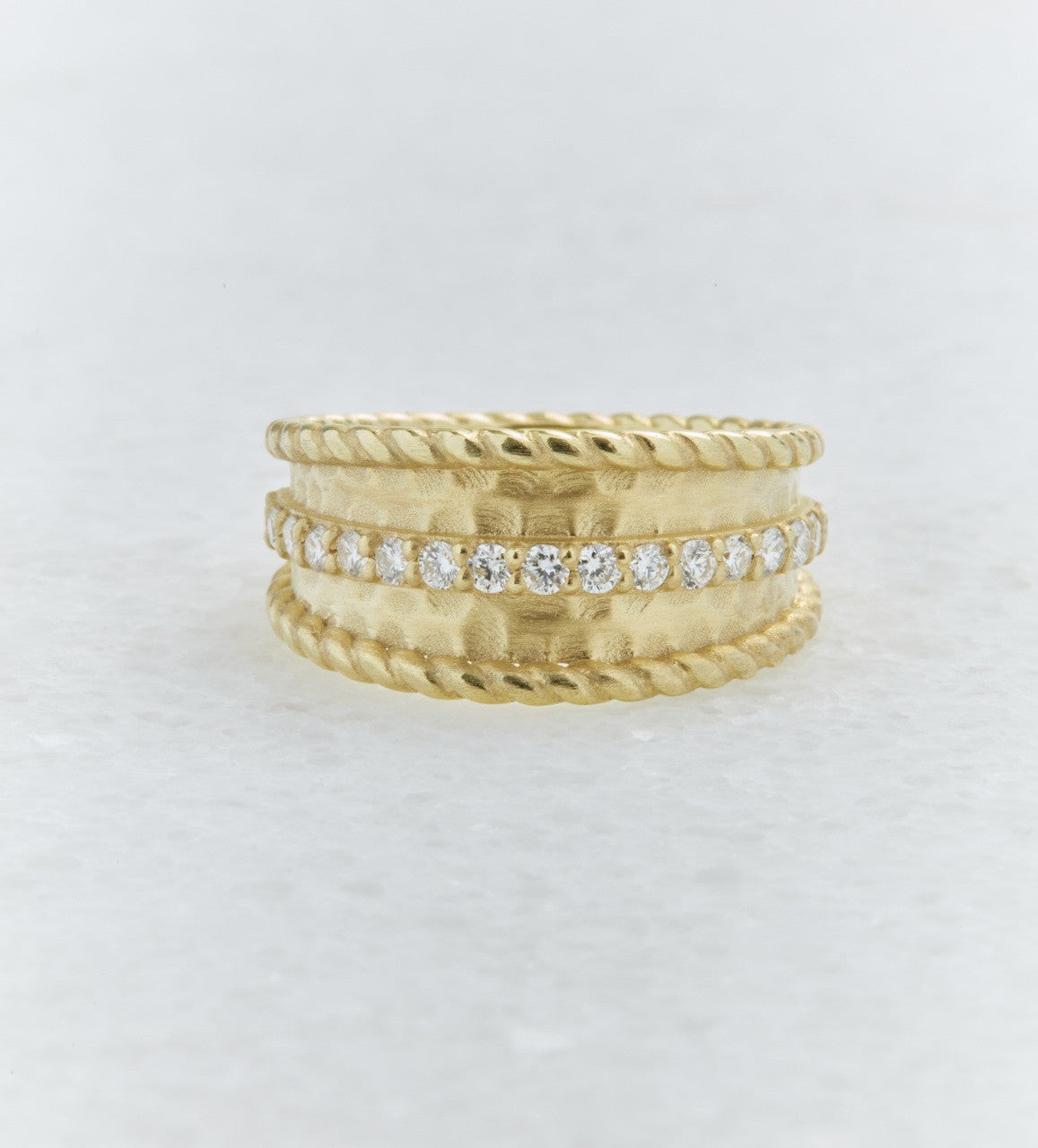 Raymond Mazza "Evelyn" 14KY Gold & Diamonds 0.34 CTW Ring