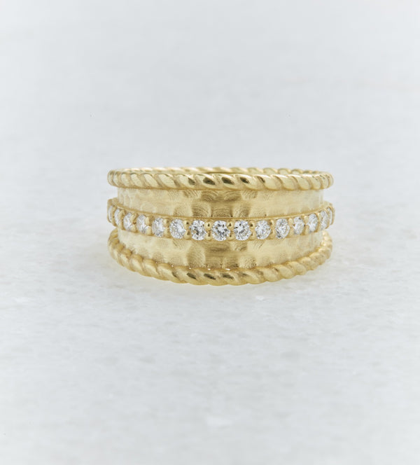 Raymond Mazza "Evelyn" 14KY Gold & Diamonds 0.34 CTW Ring