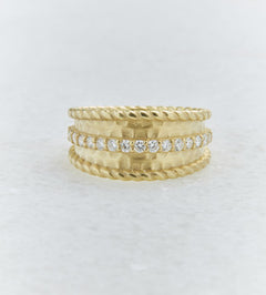 Raymond Mazza "Evelyn" 14KY Gold & Diamonds 0.34 CTW Ring