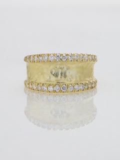 Raymond Mazza "Lizzie" 14KY Gold & Diamonds 0.64 CTW Ring