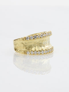 Raymond Mazza "Lizzie" 14KY Gold & Diamonds 0.64 CTW Ring