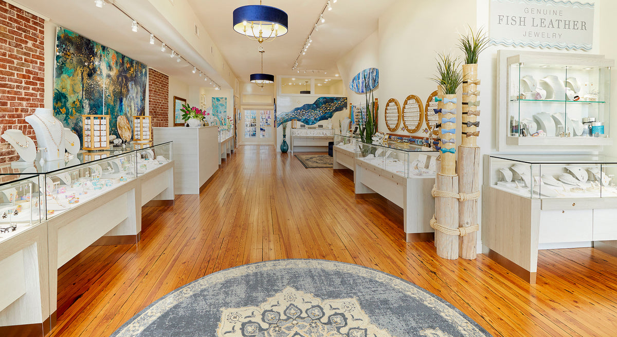 Moonrise Jewelry store and fish leather jewelry
