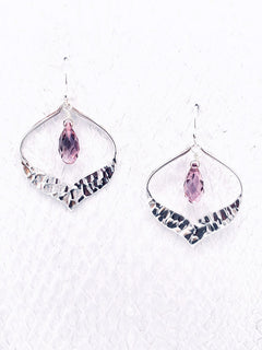 Petaluma Earrings – Antique Pink Swarovski Crystal