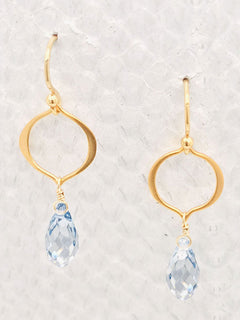 Seville Earrings– Blue Shade Swarovski Crystals 