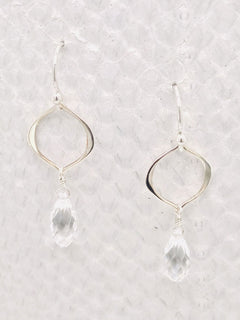 Seville Earrings – Sterling Silver with Clear Swarovski Crystals