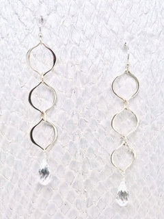 Victoria Earrings– Clear Swarovski Crystal