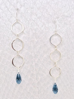 Victoria Earrings- Denim Blue