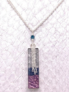 Handmade Fish Leather Necklace, made in the USA by Moonrise Jewelry