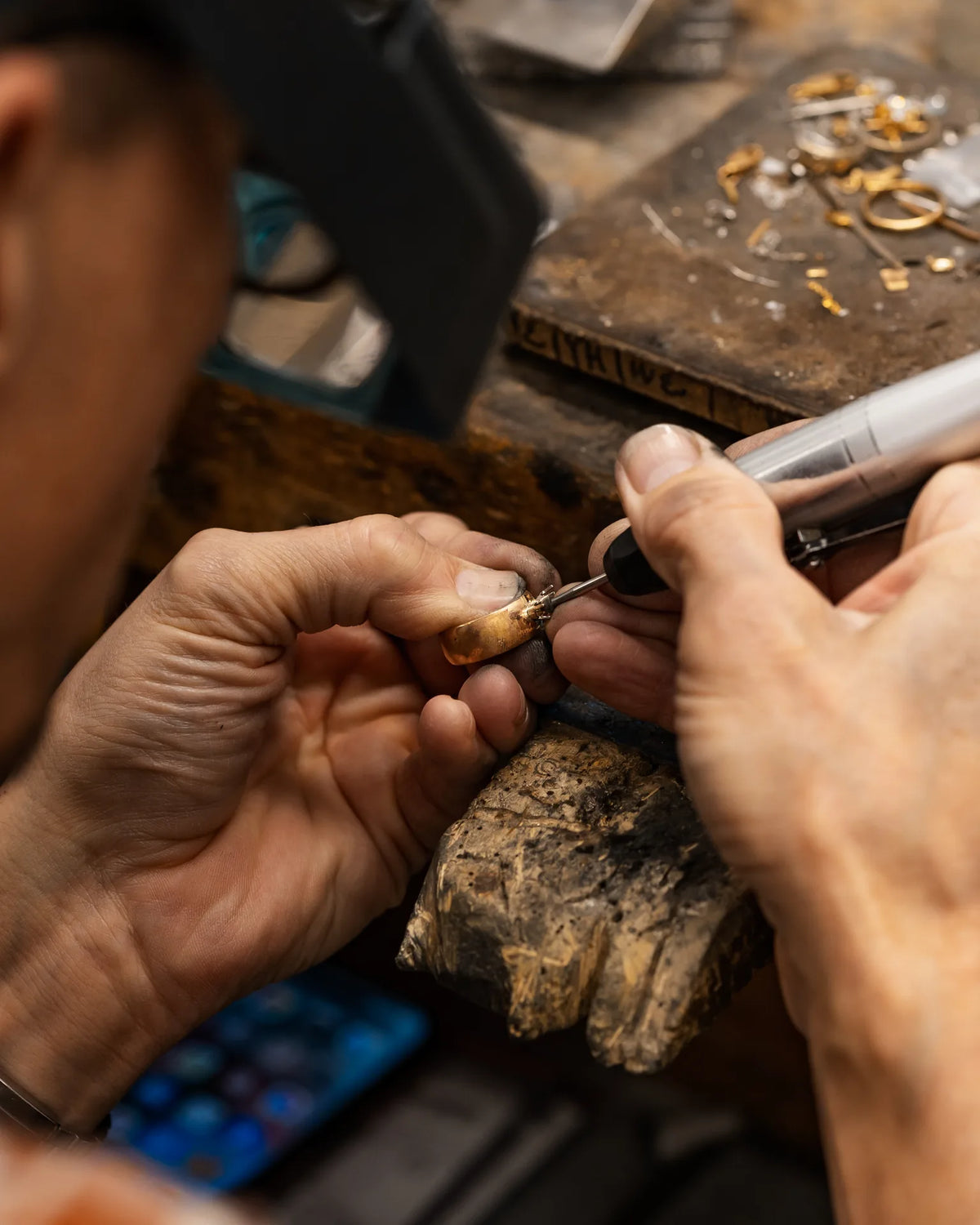 A jewelry repair handled through Moonrise's trusted partner jewelers