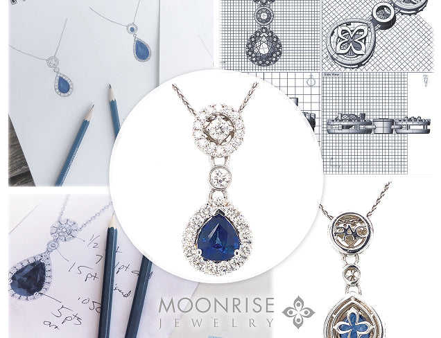Custom jewelry piece by Moonrise Jewelry