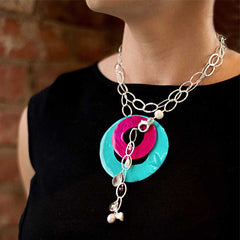 Double-wrapped "Y" style with Capiz Shell Pendants (sold separately)