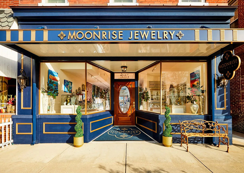 Permanent jewelry welding session at Moonrise Jewelry in Cape Charles
